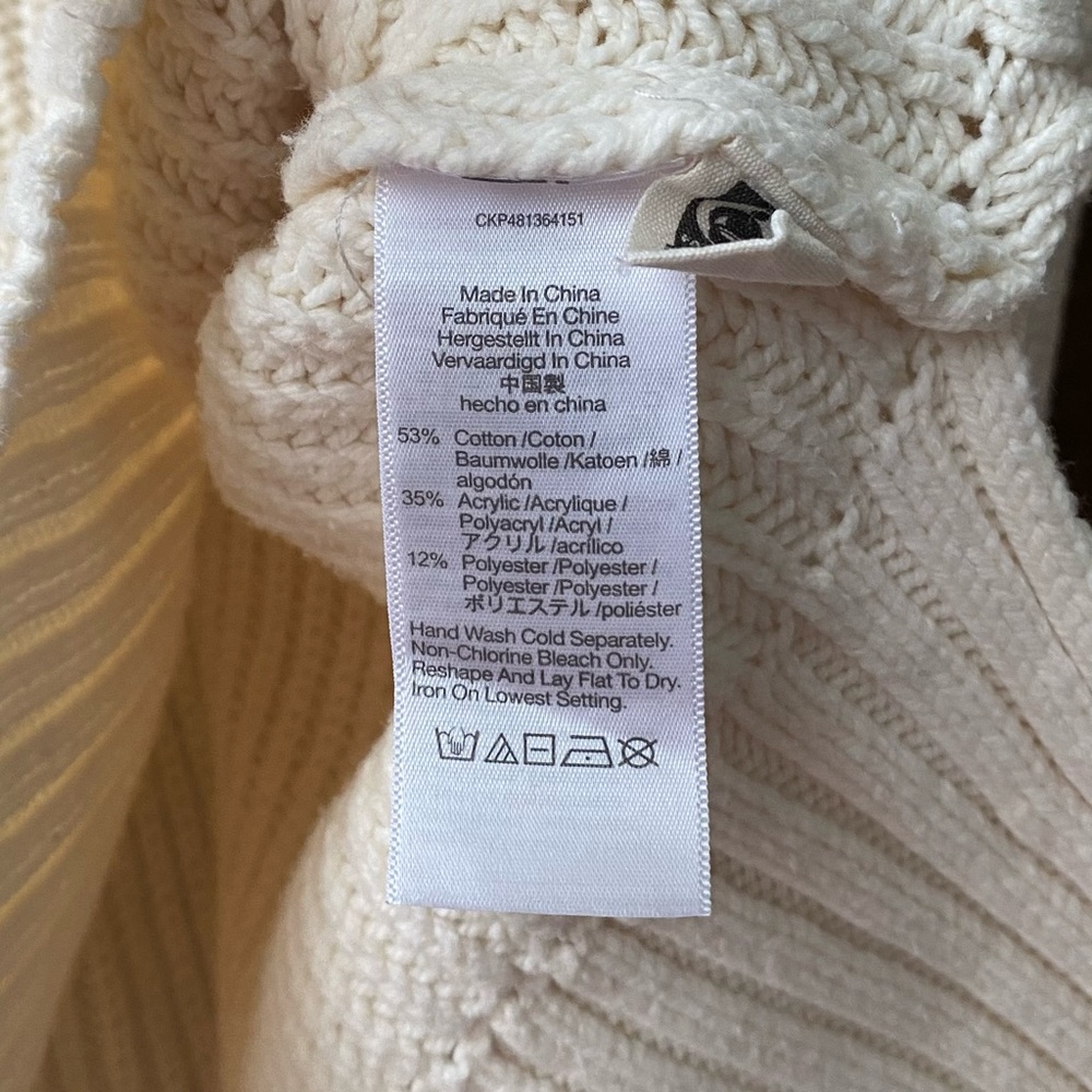 Madewell Wide Rib Turtleneck Sweater - size small - Picture 6 of 8